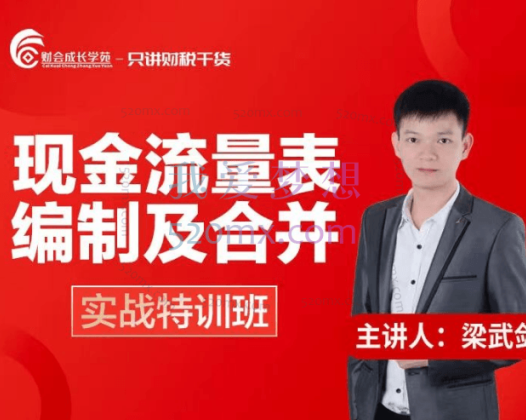 梁武剑现金流量表编制合并实战特训营课程