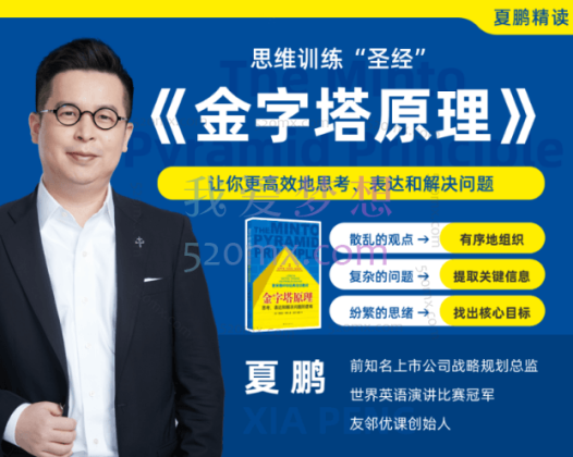 夏鹏【金字塔原理】精读研修班