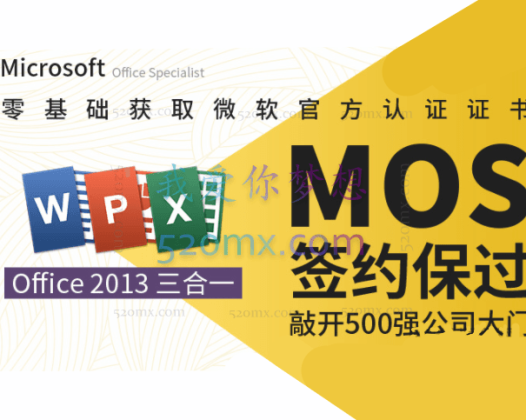 微软MOS认证大师级签约保过班