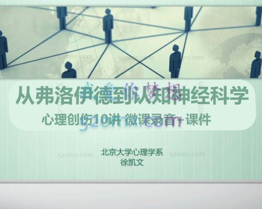 徐凯文：从弗洛伊德到认知神经科学 心理创伤10讲 微课录音+课件