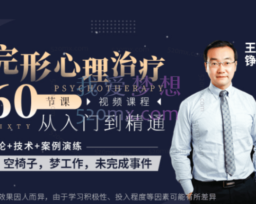 王铮：完形心理治疗 60节课，从入门到精通