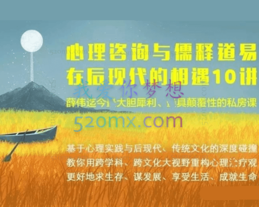 薛伟：心理咨询与儒释道易在后现代的相遇10讲