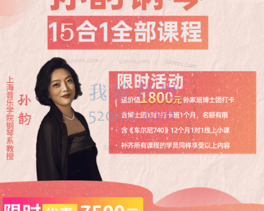 孙韵钢琴教学合集全部课程