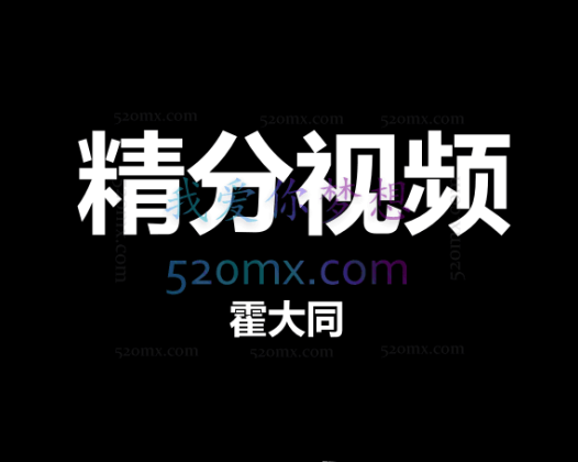 霍大同：精分视频