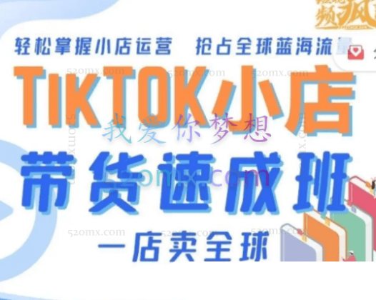 短视频疯人院TikTok Shop带货速成班(备战全球流量)