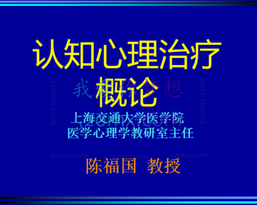 陈福国：认知疗法