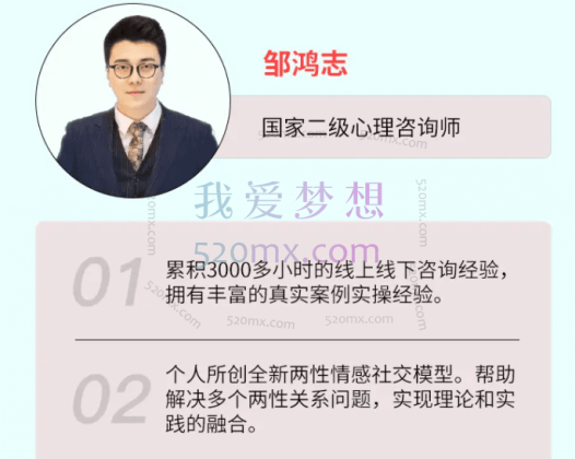 邹鸿志爱情读心术(认知)