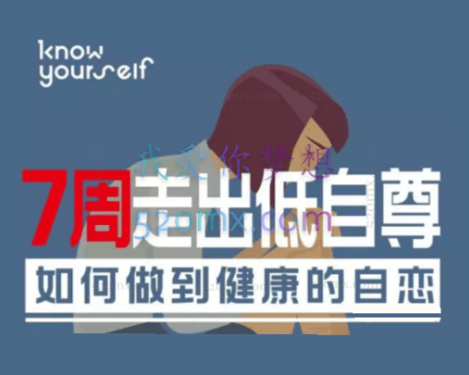 7周走出低自尊：如何做到健康地自恋网络课程7讲 视频录像