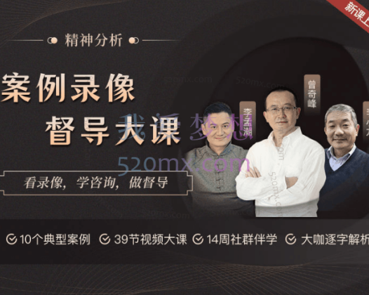 精神分析案例录像督导大课