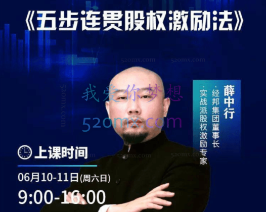 薛中行：五步连贯股改激励法