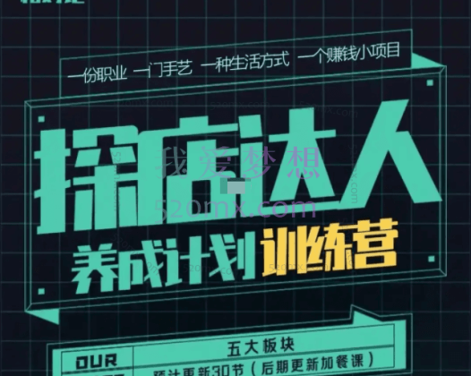 罗天行·探店达人养成计划训练营,价值3199元