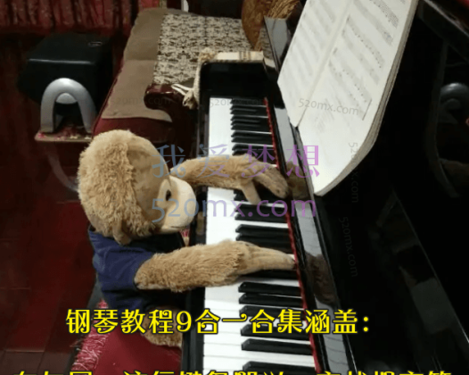 钢琴教程【中级篇9合集】涵盖:车尔尼、流行键盘即兴、实战提高等。