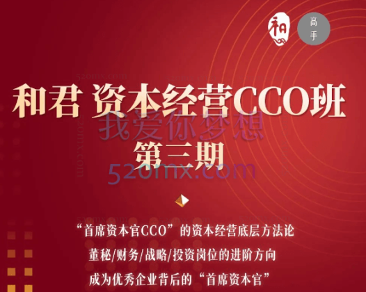 高手知路和君:资本经营CCO班(第三期)