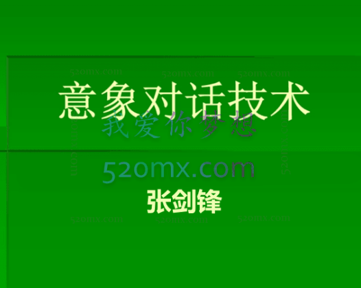 张剑锋：意象对话培训