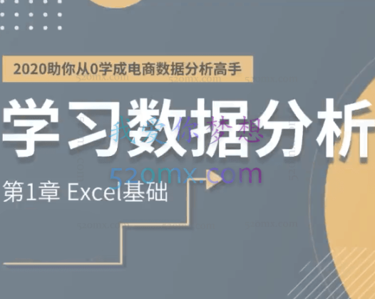 零一数据商学院:助你从0学成电商数据分析高手(视频+表格)
