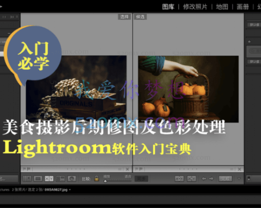 旧食课堂：Lightroom美食摄影后期修图及色彩处理