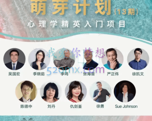 【重磅课】李鸣+张海音+徐凯文+李晓茹+吴国宏 心理咨询师·萌芽计划网必修的基础理论+技术络课程视频