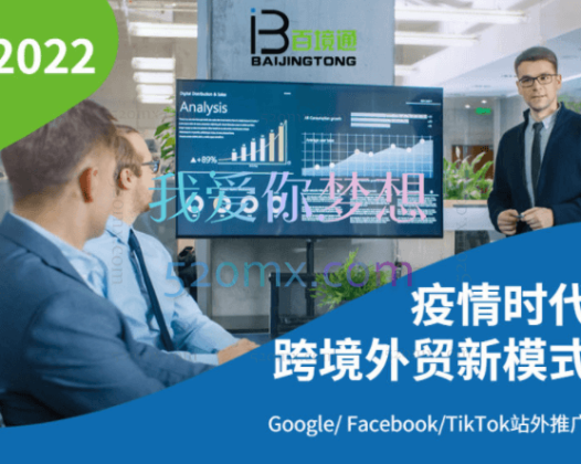 疫情时代跨境外贸新模式与Google FacebookTikTok站外推广