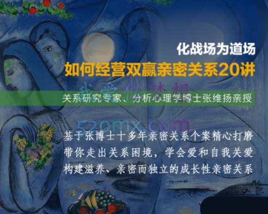 张维扬:化战场为道场——如何经营双赢亲密关系20讲