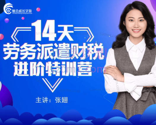 张翅14天劳务派遣财税进阶特训营