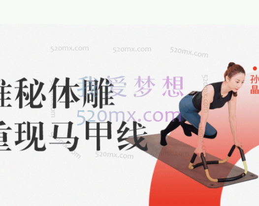孙晶维秘体雕·重现马甲线自营15节，适合私教&小团课
