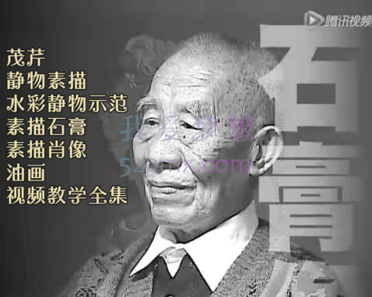 冉茂芹：静物素描_水彩静物示范_素描石膏_素描肖像_油画，视频教学全集