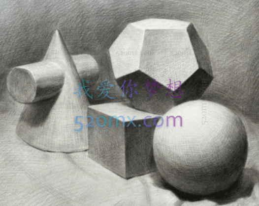 刘俊杰素描几何体视频教程_素描几何体教程零基础素描培训视频教程