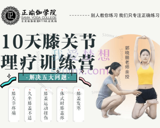 郭晓丽10天<膝关节理疗>训练营 | 第2期| 实战经验梳理、即学即用、落地有效小班成品套路模板