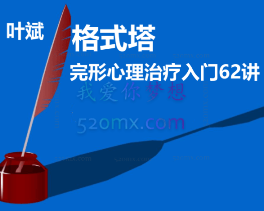 叶斌：格式塔 完形心理治疗入门62讲