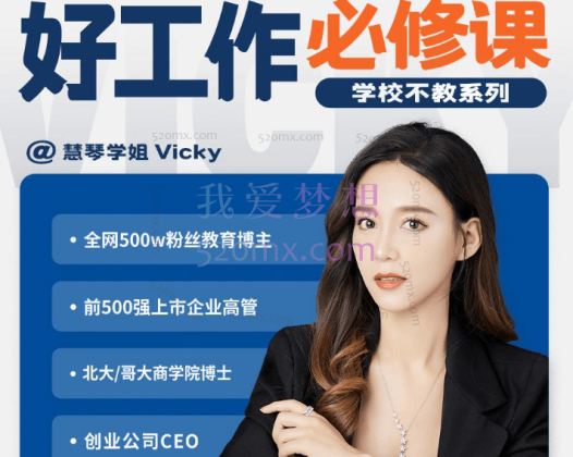 慧琴学姐Vicky:学校不教好工作必修课