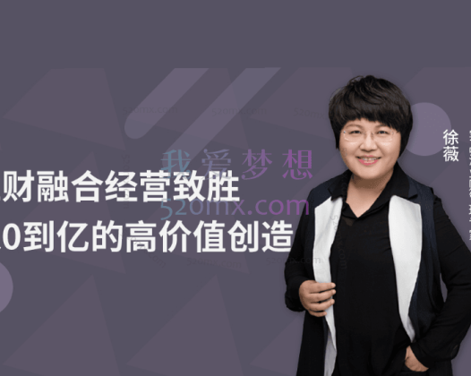 徐薇：业财融合经营致胜——从0到亿的高价值创造