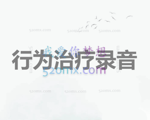 陈福国：行为治疗录音