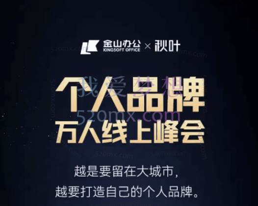 2022 年秋叶个人品牌 IP 营：全面打造个人品牌与社群运营实战课程。