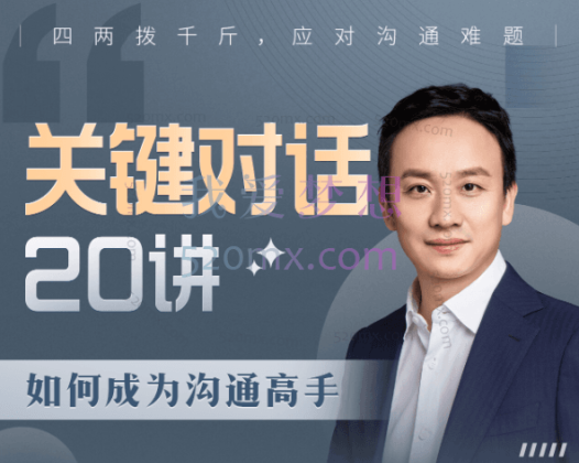 史欣悦:关键对话20讲:如何成为沟通高手