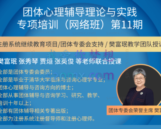 樊富珉∣团体心理辅导理论与实践专项培训 第11期