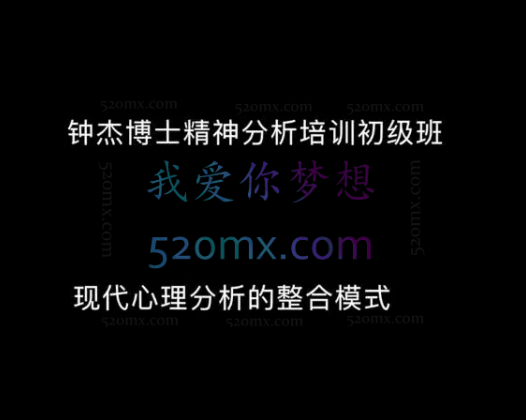 钟杰博士：精分治疗的理论与实践网络版