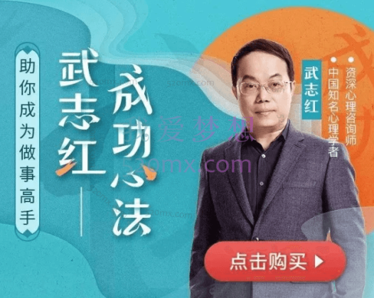 武志红《把事情做好的心理学课》