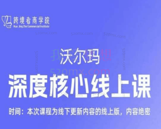 跨境者商学院:沃尔玛深度核心线上课