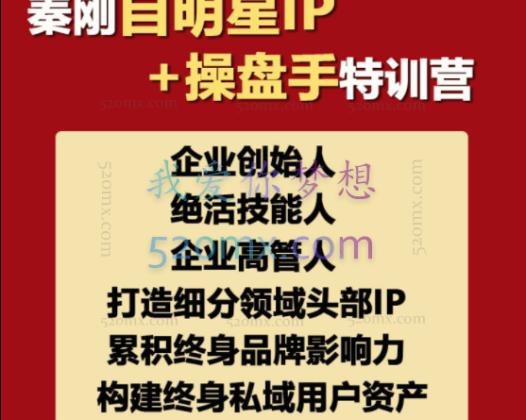 秦刚：明星IP变现+操盘手特训营-第4期