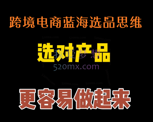 跨境电商蓝海选品思维价值1980元