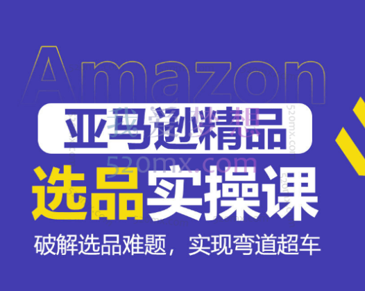 亚马逊精品选品实操课，破解选品难题，实现弯道超车