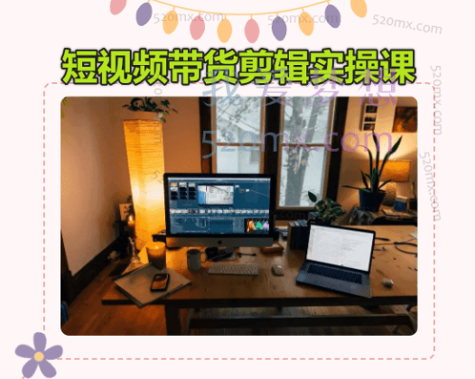 短视频带货剪辑实操课：基础剪辑进阶剪辑制作封面不露脸剪辑素材等等