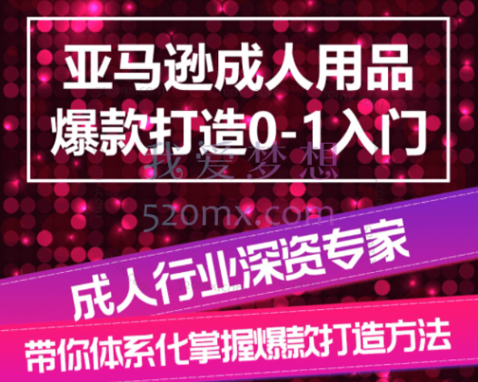 亚马逊成人用品爆款打造0-1入门