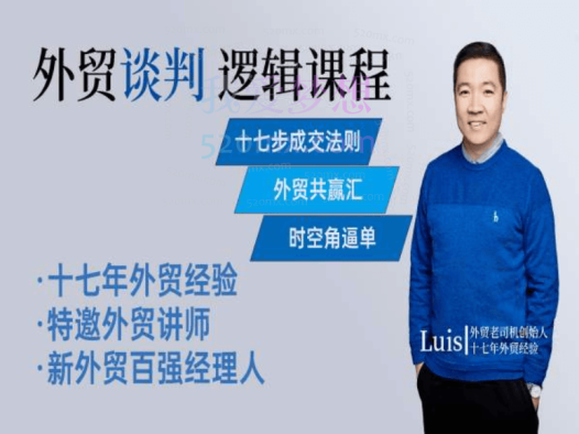 外贸老司机老张:【外贸私房课】外贸底层逻辑全流程,外贸百强经理人