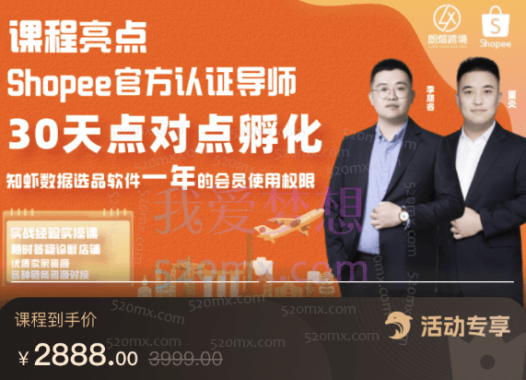 朗煊Shopee爆单运营实操课,虾皮入门到精通