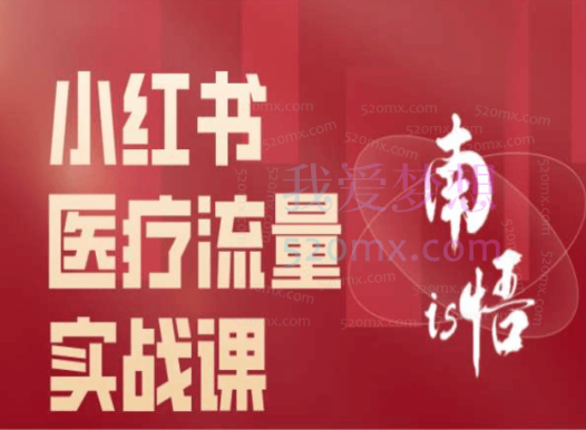 南悟is-小红书医疗流量实战课