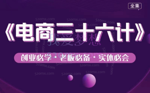 《实体电商三十六计》创业必学，老板必备实体必会全集