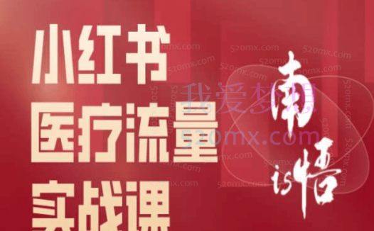 南悟is-小红书医疗流量实战课