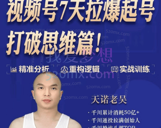 天诺老吴视频号（蝴蝶号）50节线上课程