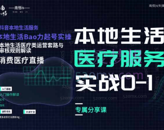 南悟is-抖音本地生活消费医疗0-1
